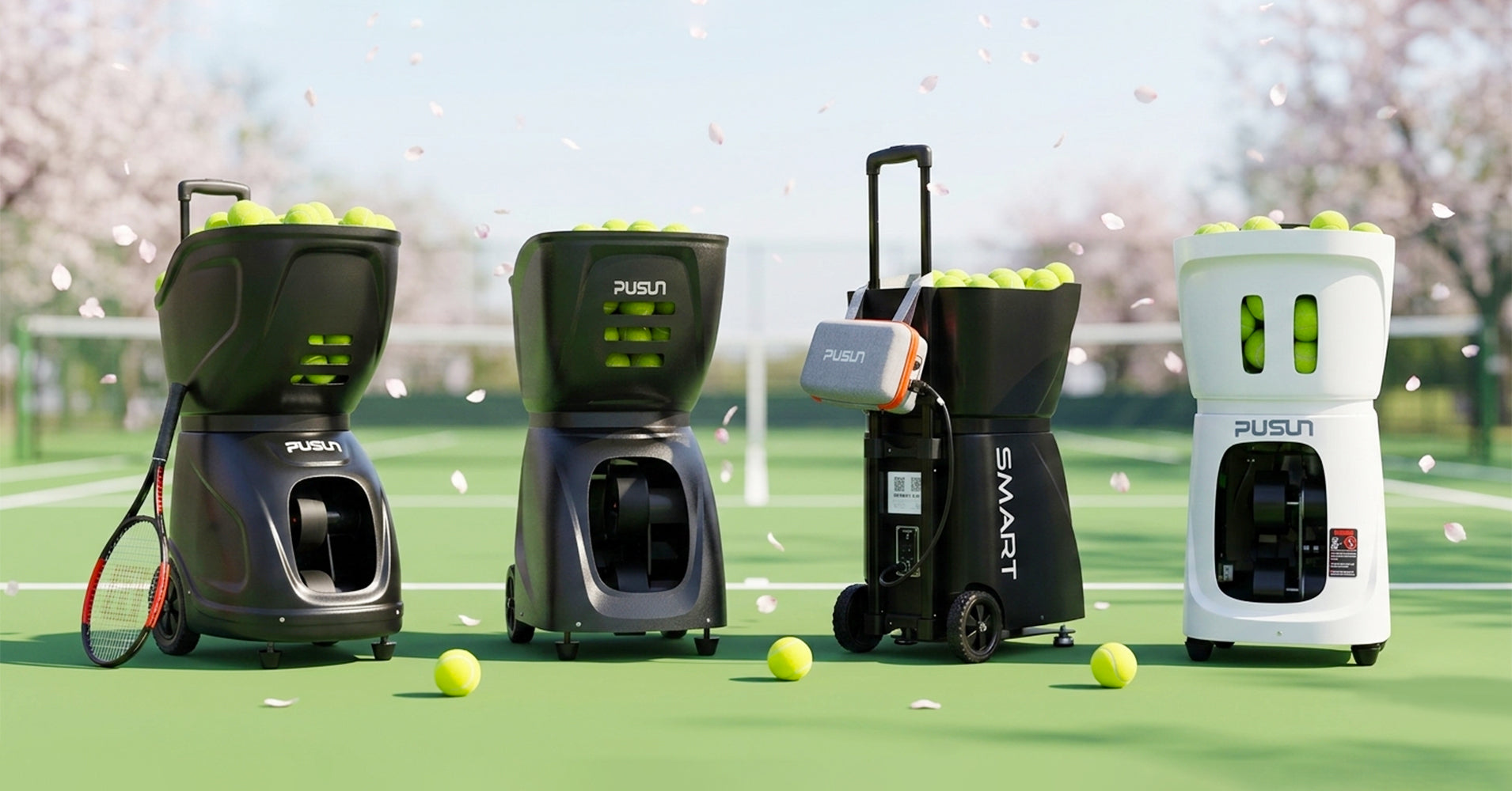 PT Smart Series | Advanced Tennis Ball Machines – PUSUN