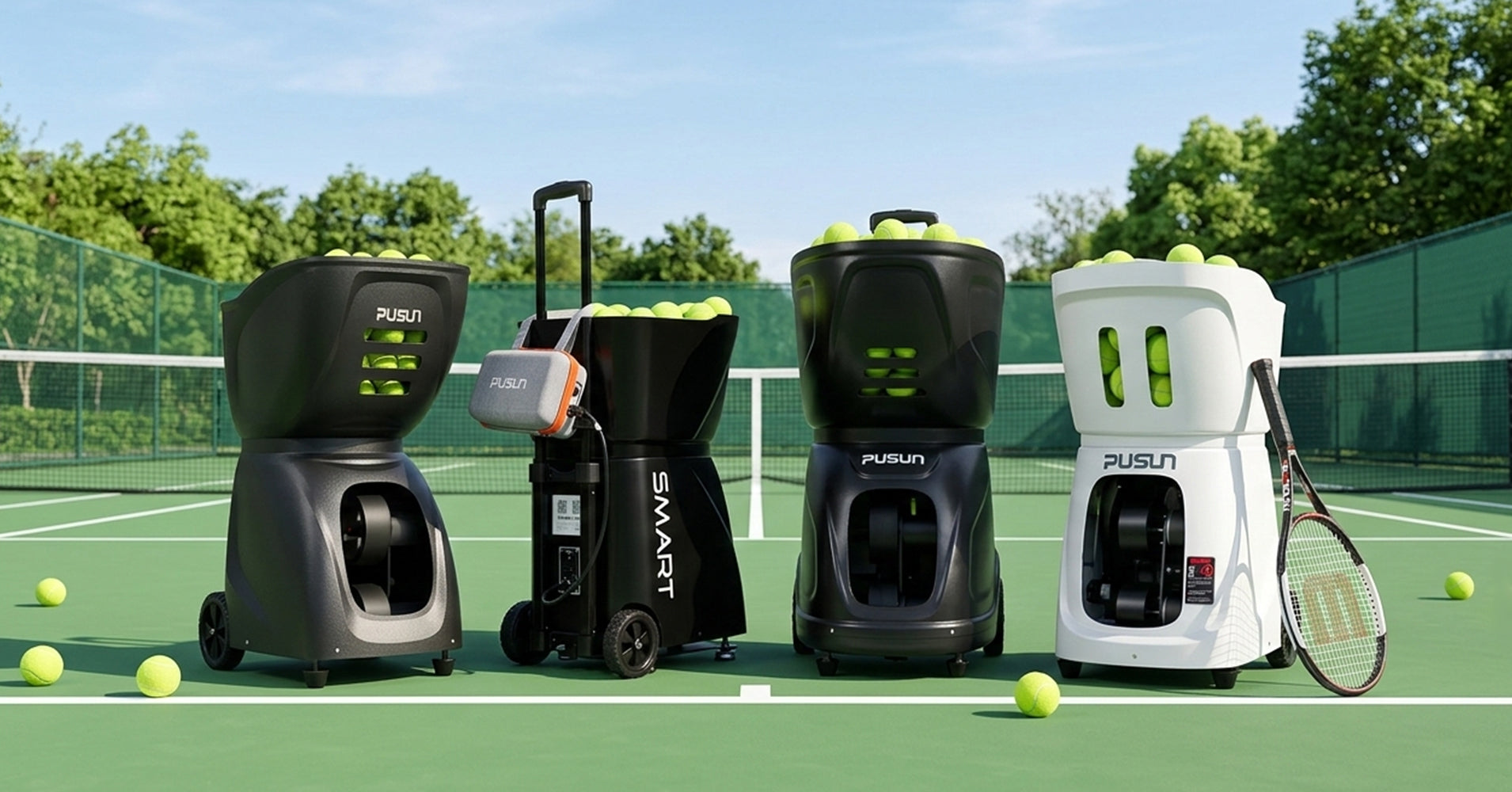 PT Smart Series | Advanced Tennis Ball Machines – PUSUN