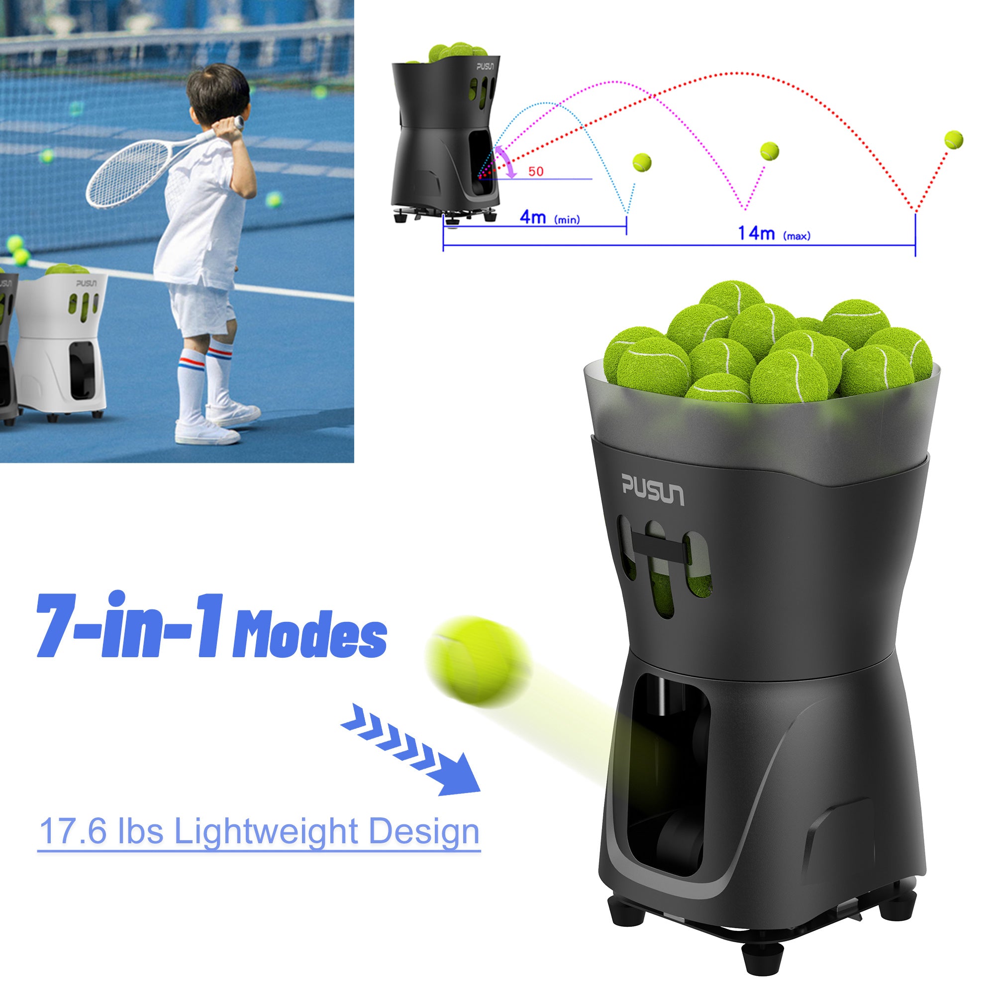 PT-MiniPro Tennis Ball Machine