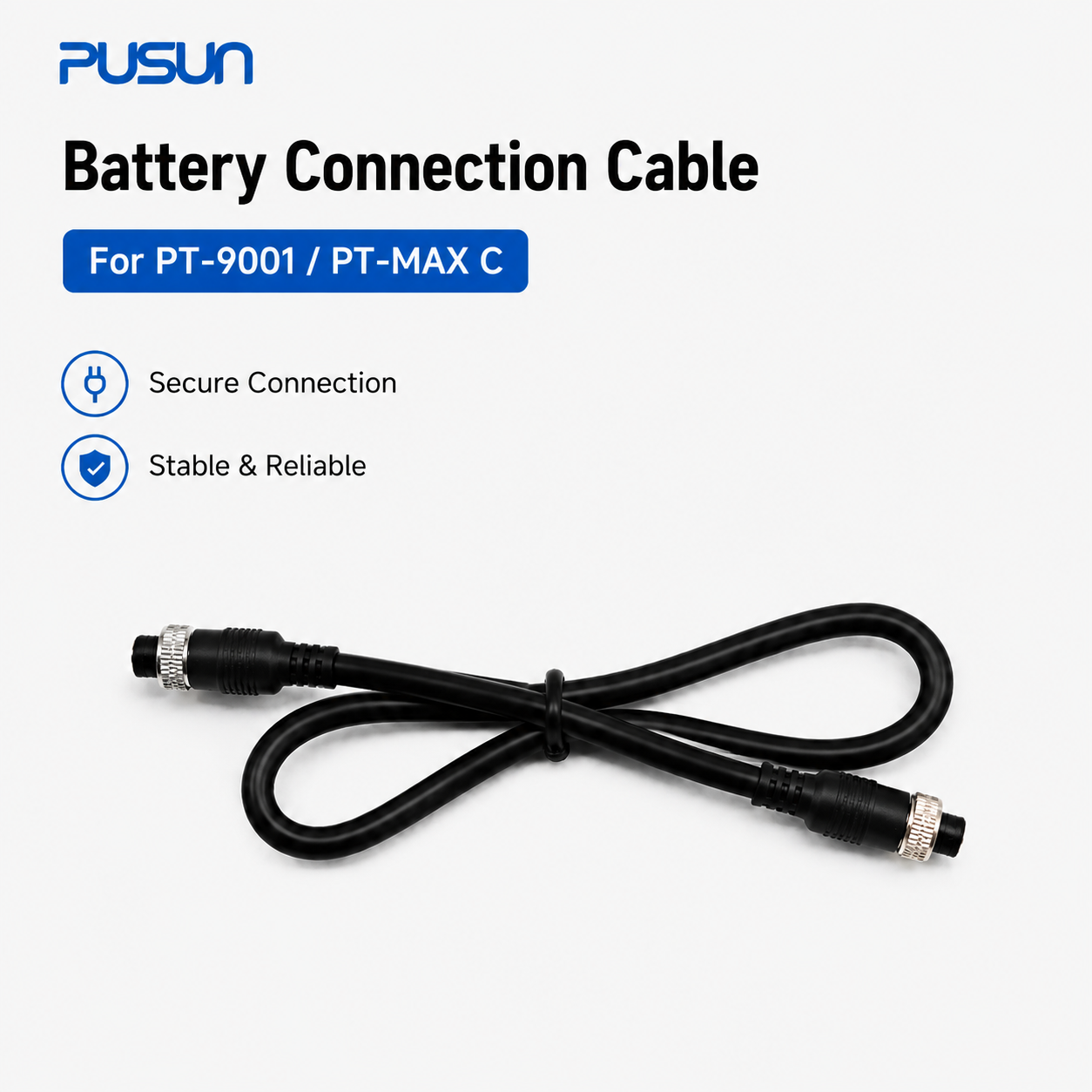 PUSUN Tennis Ball Machine External Battery Connection Cable