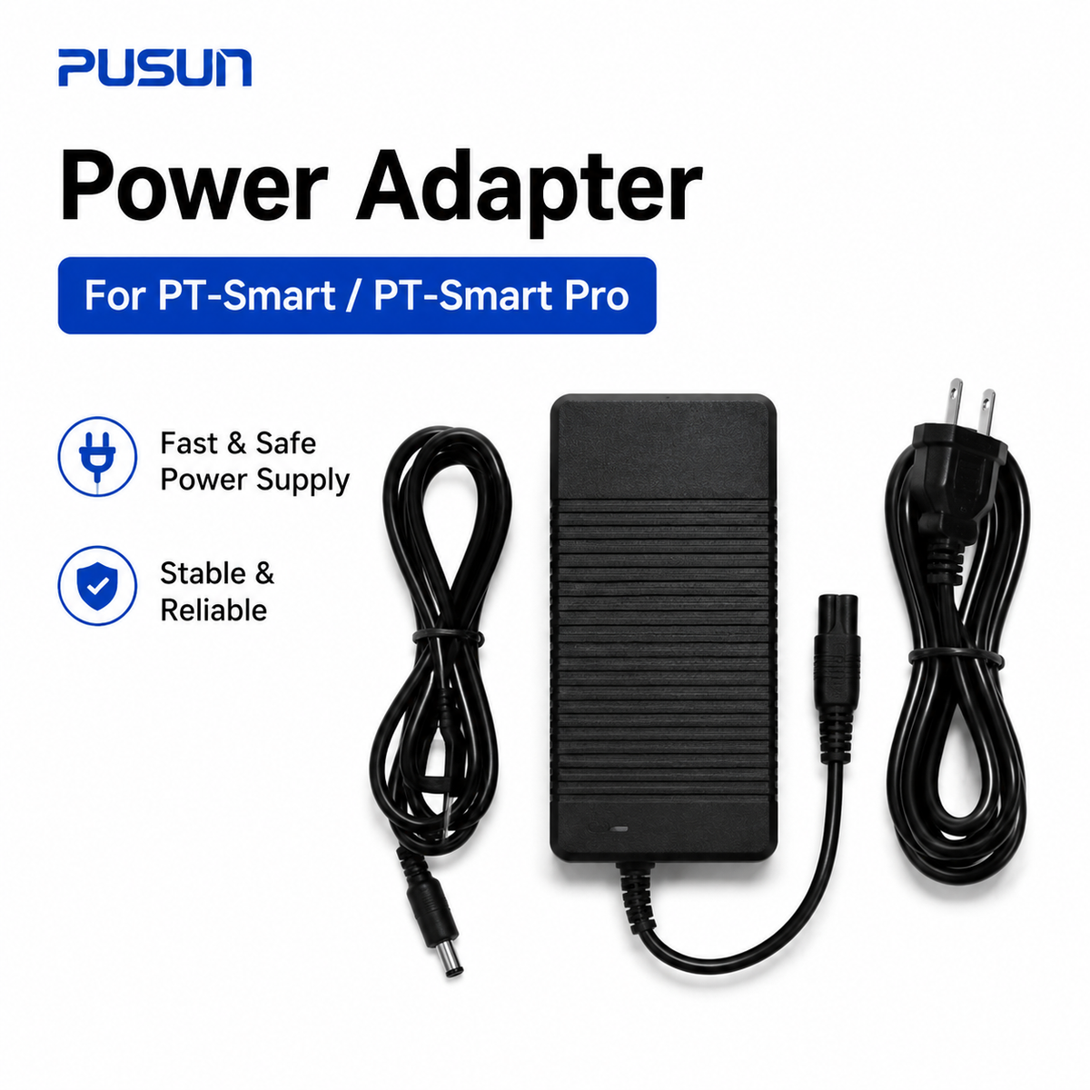 Pus Computer Plug PUSUN AC Power Adapter for PUSUN Tennis Ball Machines – Direct Plug-In