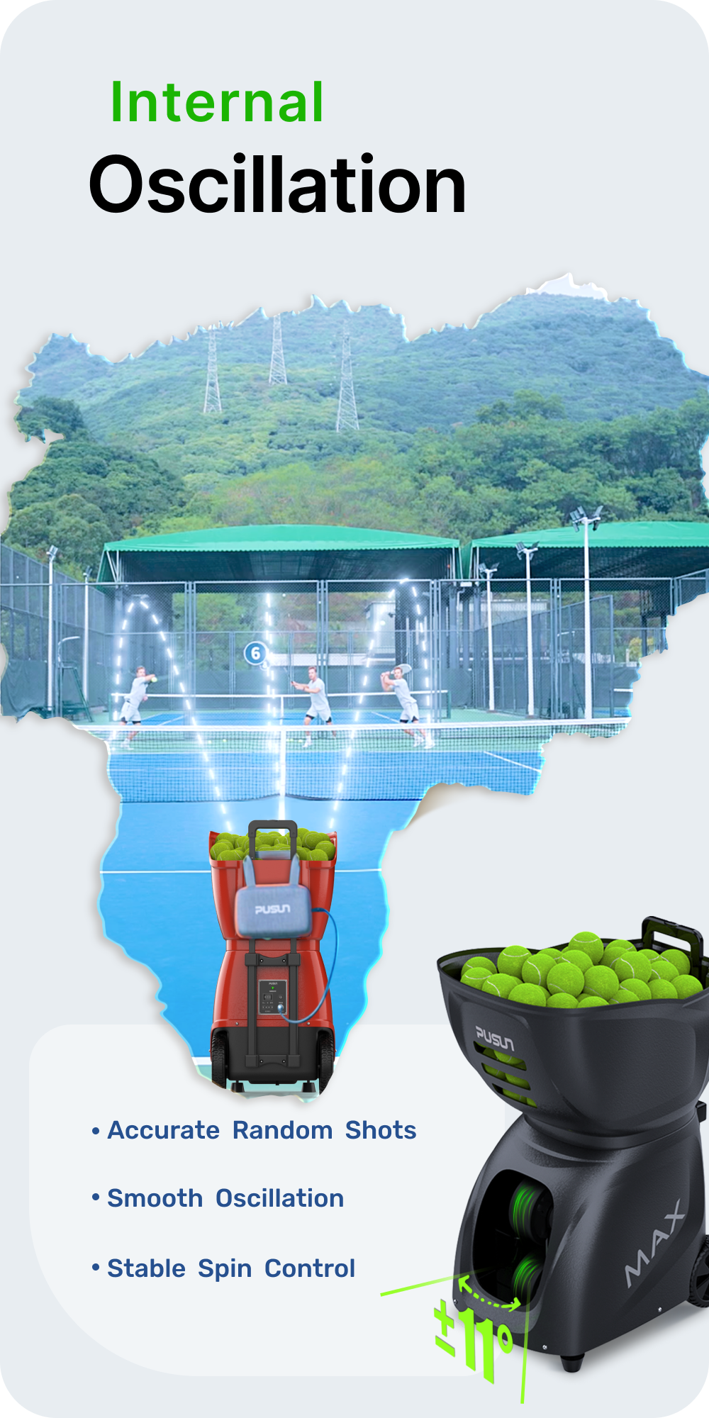 PT-MAX C Tennis ball machine