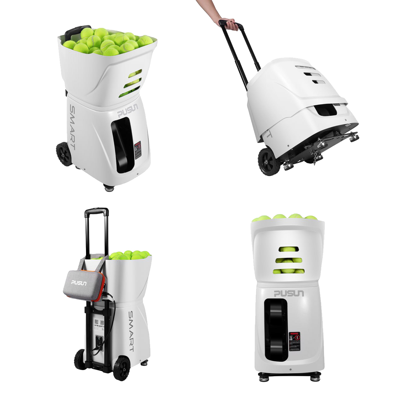 PUSUN Smart Pro Tennis Ball Machine With AI Smart Drills & Long Battery Life