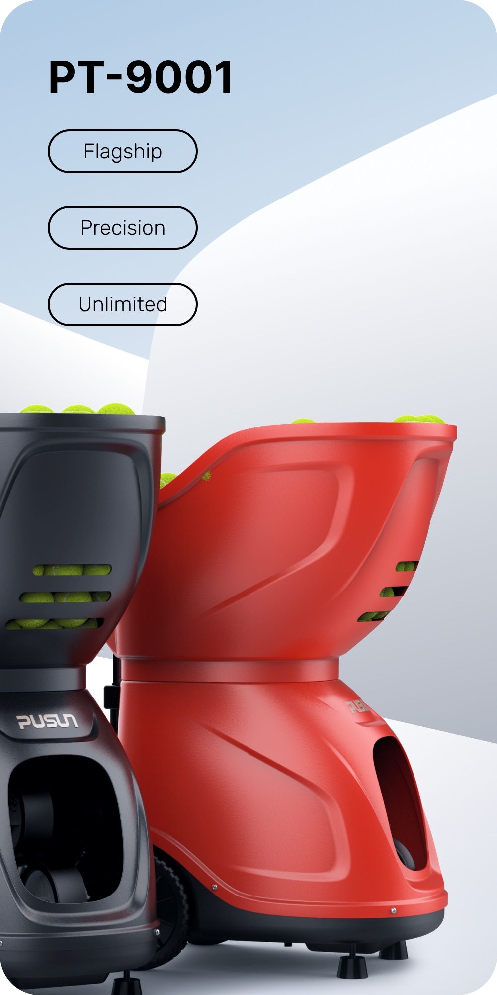 PT-9001 tennis ball launcher