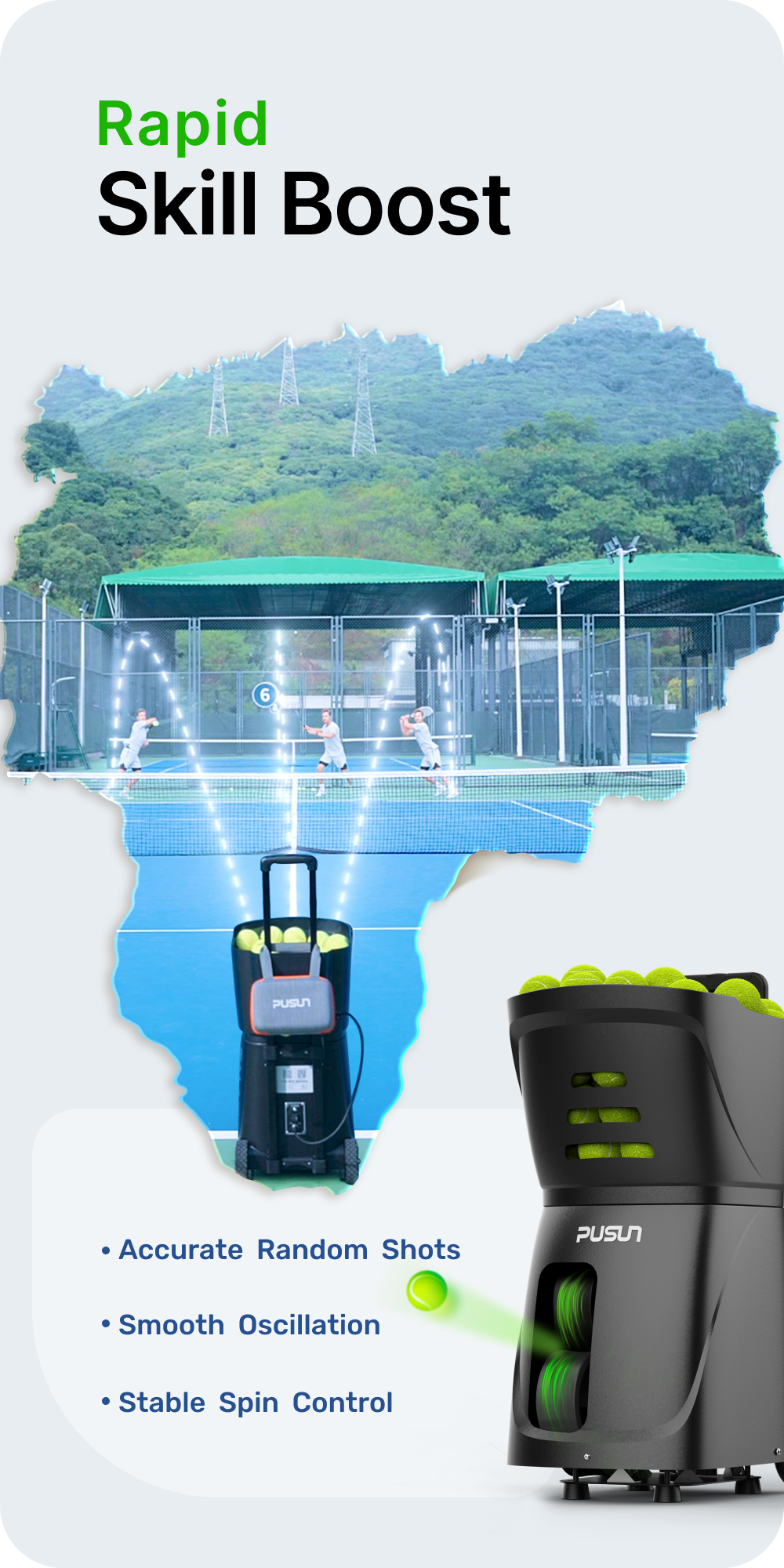 PT-Smart Tennis Ball Machine