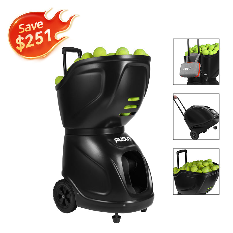 PUSUN PT-9001 Tennis Ball Machine With Multiple Controls