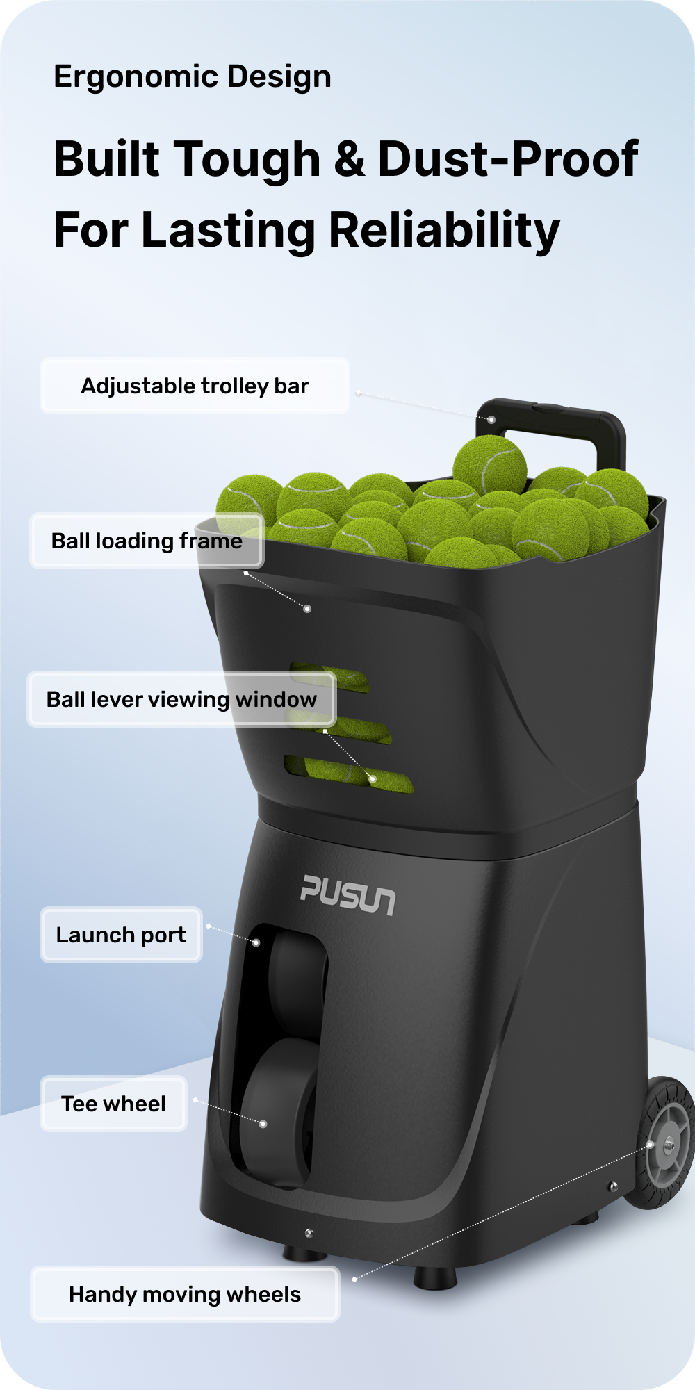 PT-Smart Tennis Ball Machine
