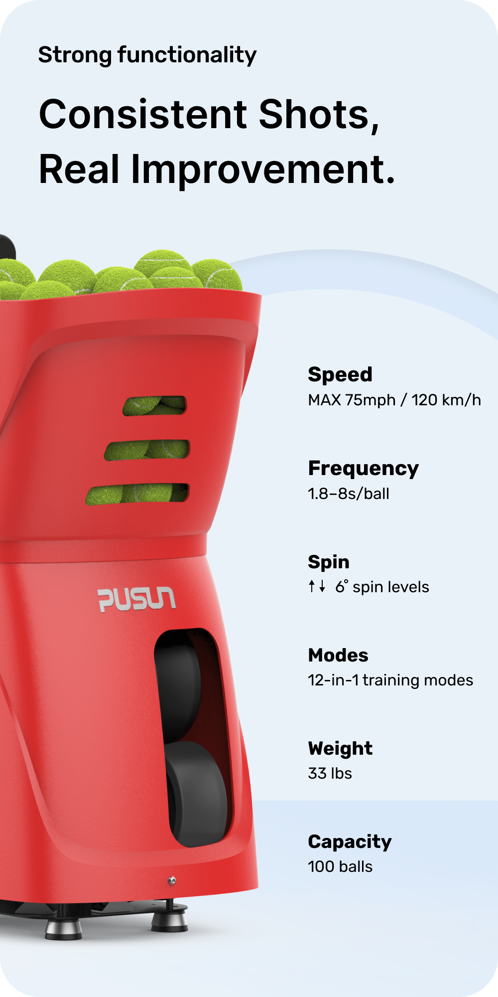 PT-Smart Tennis Ball Machine