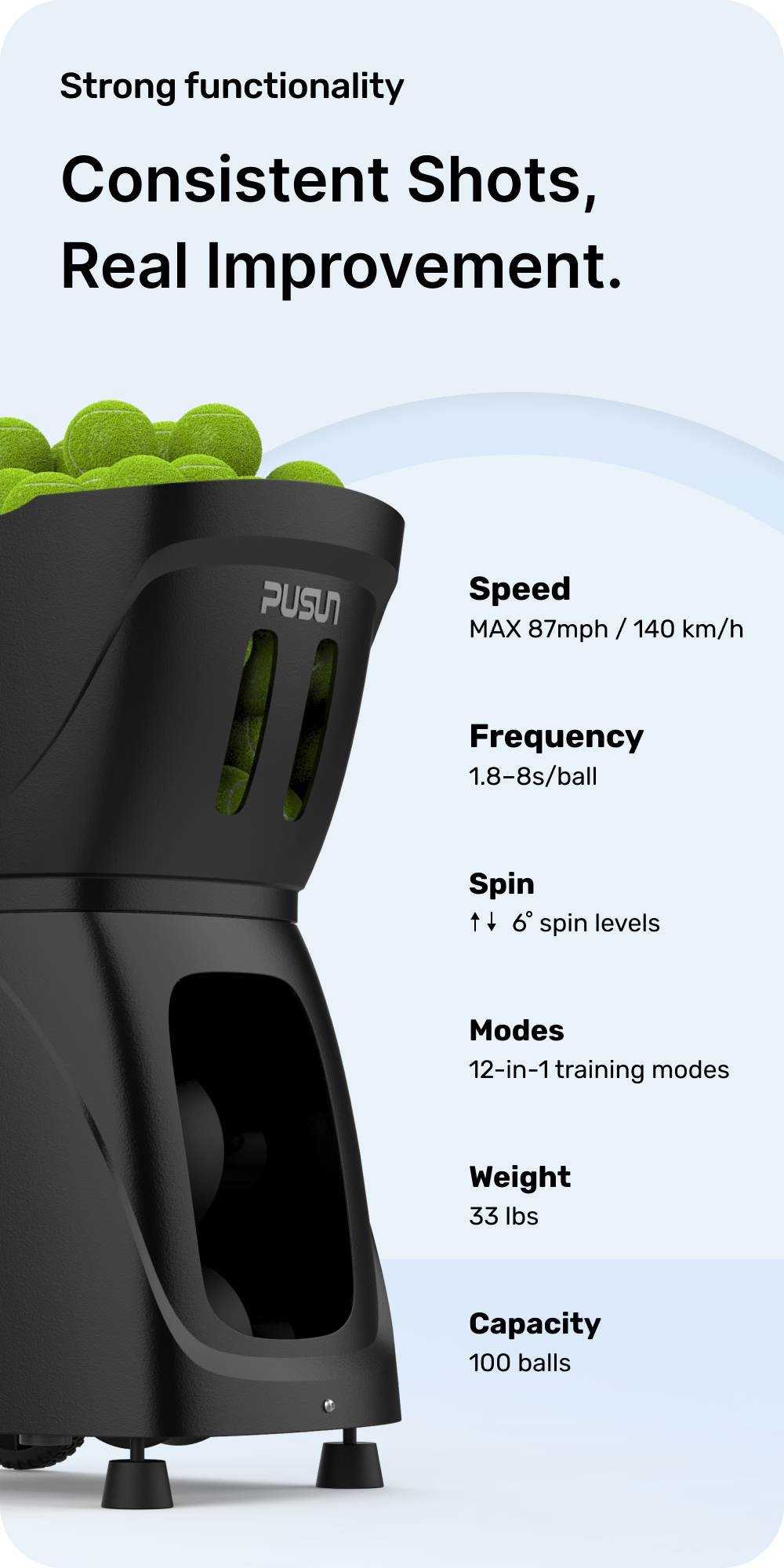 PT-Smart Pro Tennis Ball Machine